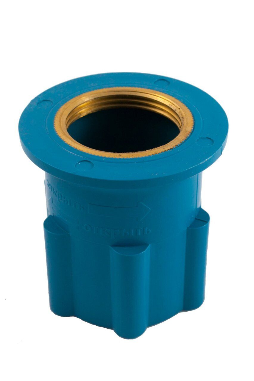 Гайка для крепления смесителя под мойку 32 мм (синяя) арт.l9006sb
